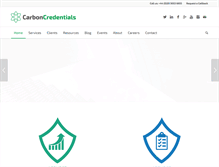 Tablet Screenshot of carboncredentials.com